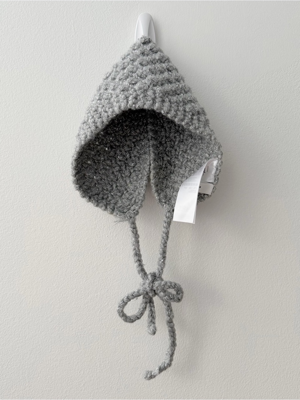 Niko And… Silver Knit Headband with Ties